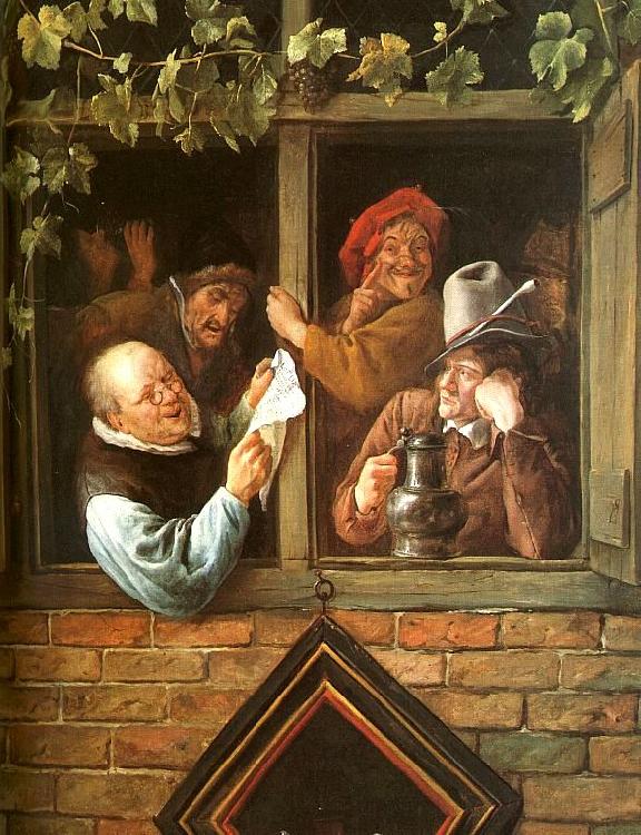 Jan Steen Rhetoricians at a Window France oil painting art